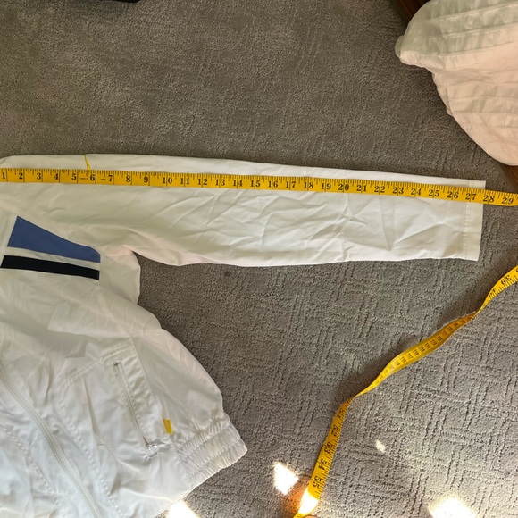 Nike Windbreaker Jacket White Blue Yellow Large - Picture 13 of 13